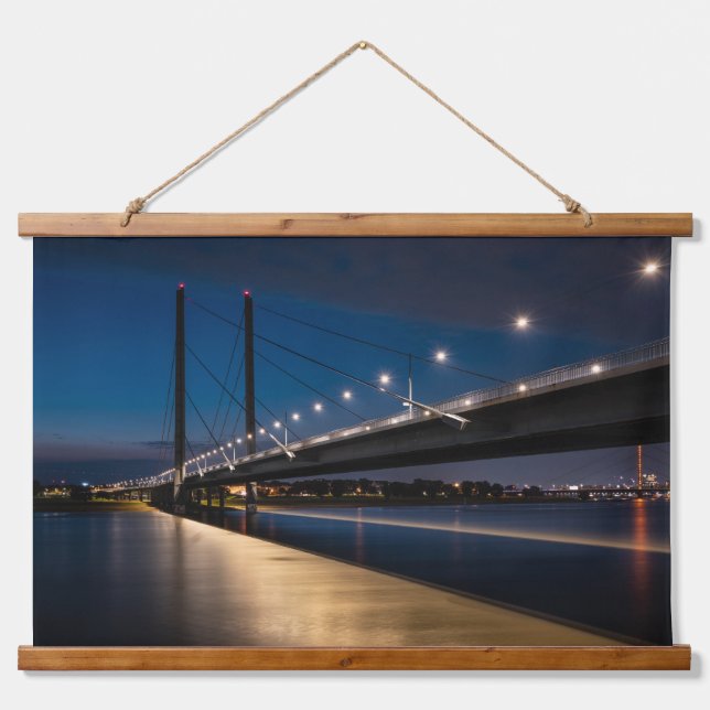 Tapiz Con Marco De Madera Dusseldorf Alemania (Anverso )