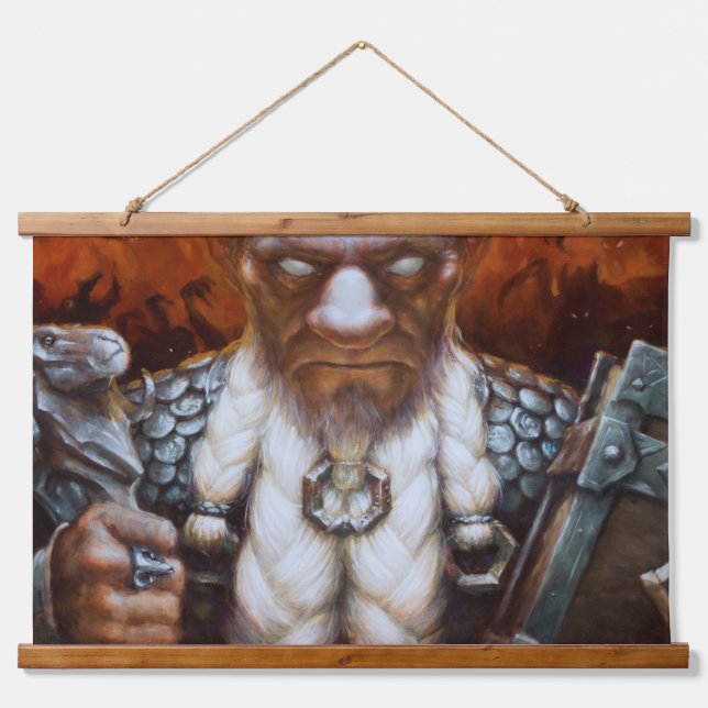 Tapiz Con Marco De Madera Dwarf Magic (Anverso )