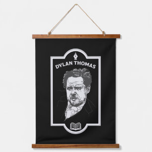 Tapiz Con Marco De Madera Dylan Thomas Welsh Poet