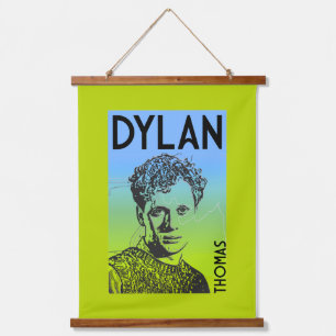 Tapiz Con Marco De Madera Dylan Thomas Welsh Poet