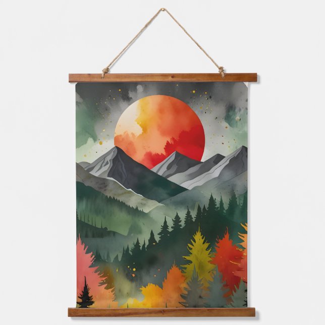 Tapiz Con Marco De Madera Eclipse Over the Wild (Anverso)