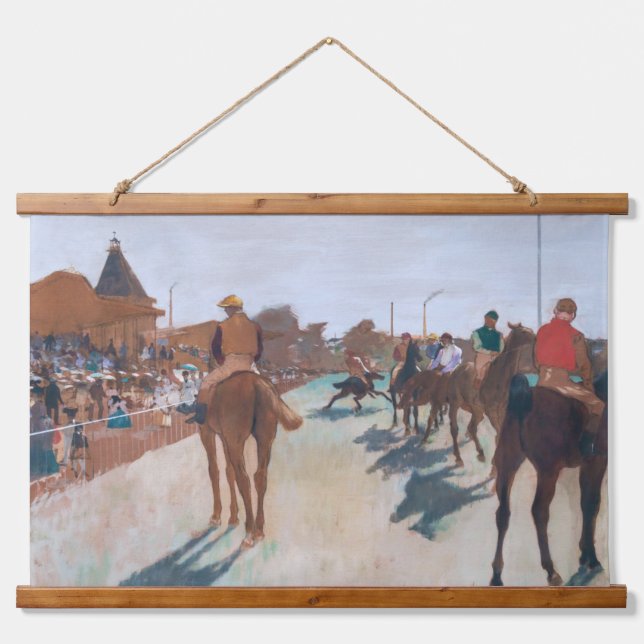 Tapiz Con Marco De Madera Edgar Degas - El Desfile (Anverso )