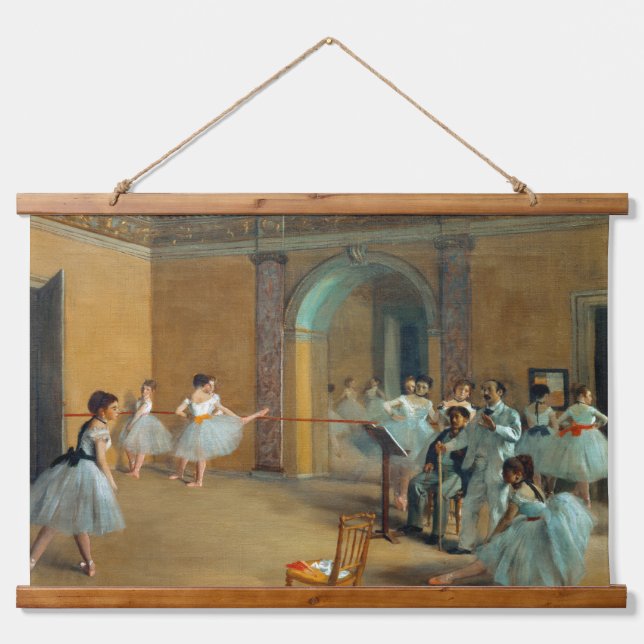 Tapiz Con Marco De Madera Edgar Degas El Foyer de Baile en la Ópera (Anverso )