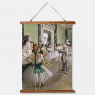 Tapiz Con Marco De Madera Edgar Degas - La Clase de Baile