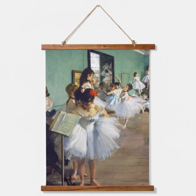 Tapiz Con Marco De Madera Edgar Degas - La clase de danza (Anverso)