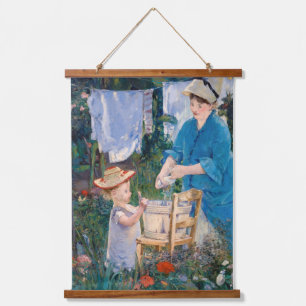 Tapiz Con Marco De Madera Edouard Manet - Laundry