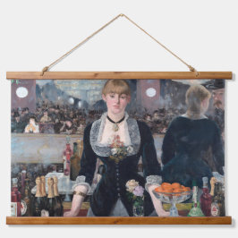 Tapiz Con Marco De Madera Edouard Manet - Un bar en el Folies-Bergere