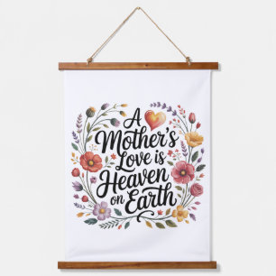 Tapiz Con Marco De Madera El amor de una madre es el cielo en la tierra