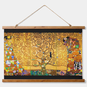 Tapiz Con Marco De Madera El árbol de la vida, Klimt Poster