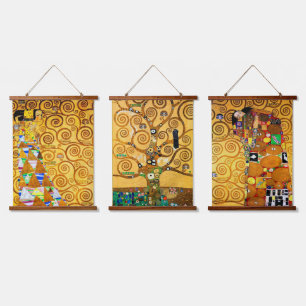 Tapiz Con Marco De Madera El árbol de la vida, Klimt Poster