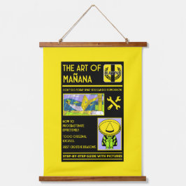 Tapiz Con Marco De Madera El arte de la dilación - Mañana