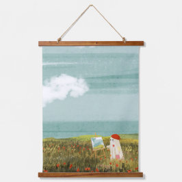 Tapiz Con Marco De Madera El artista