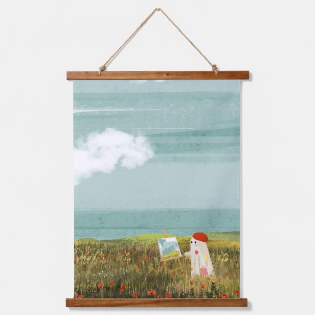 Tapiz Con Marco De Madera El artista (Anverso)