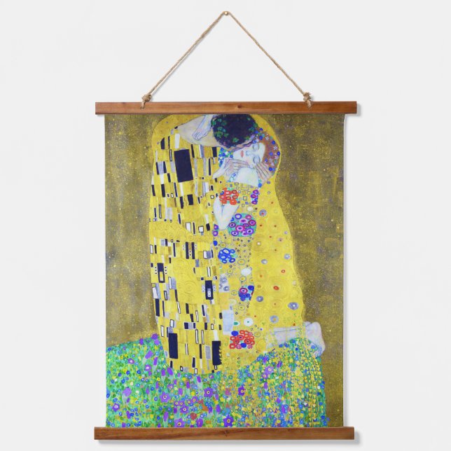 Tapiz Con Marco De Madera El beso, Gustav Klimt (Anverso)