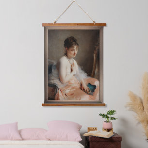 Tapiz Con Marco De Madera El collar de la Perla por Charles Chaplin