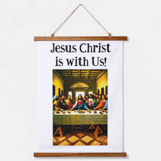 Tapiz Con Marco De Madera El estilo colgante de la pared poster de Jesús.