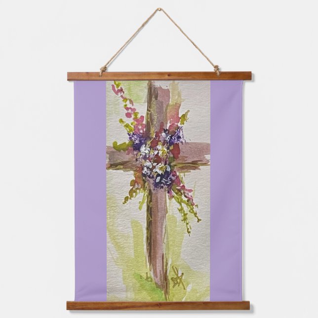 Tapiz Con Marco De Madera Él ha resucitado  (Anverso)