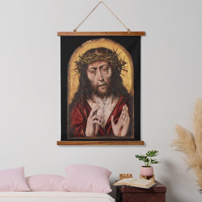 Tapiz Con Marco De Madera El hombre de la tristeza (Dormitorio)