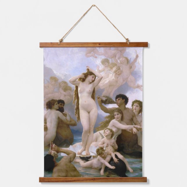 Tapiz Con Marco De Madera El nacimiento de Venus por William-Adolphe Bouguer (Anverso)