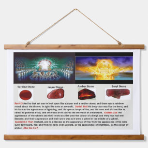 TAPIZ CON MARCO DE MADERA EL PADRE DEL VISAJE DEL CIELO