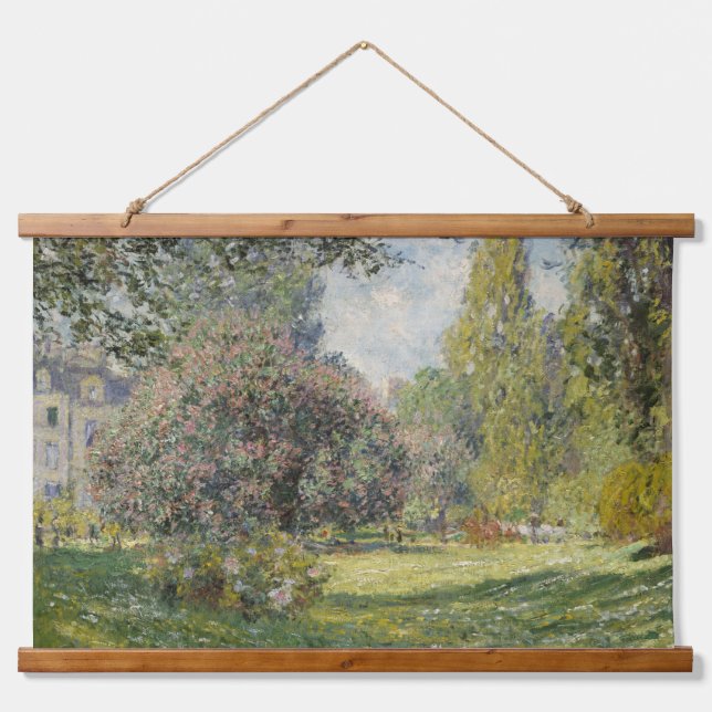 Tapiz Con Marco De Madera El Parque Monceau - Claude Monet (Anverso )