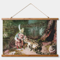 El pequeño anciano de la cosecha mural de Woods