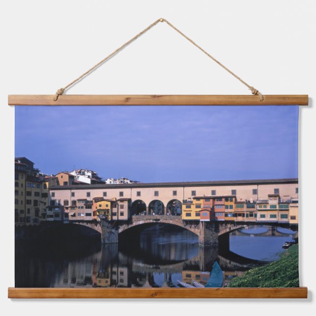 Tapiz Con Marco De Madera El Ponte Vecchio (Anverso )