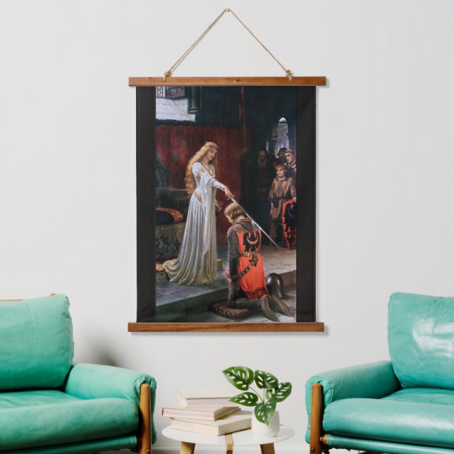 Tapiz Con Marco De Madera El premio de Edmund Blair Leighton (Sala de estar)