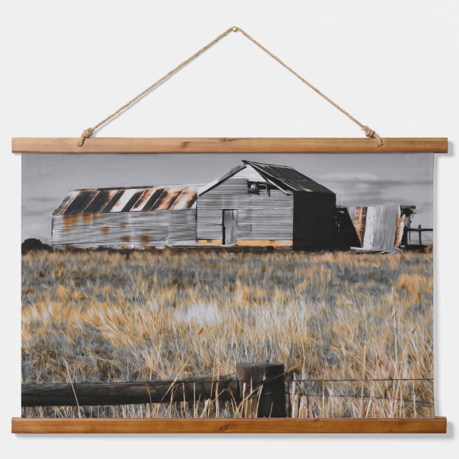 Tapiz Con Marco De Madera El refugio de ayer (Anverso )