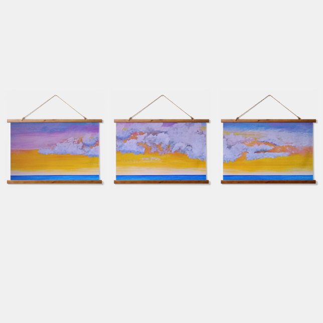 Tapiz Con Marco De Madera El regalo (Triple)