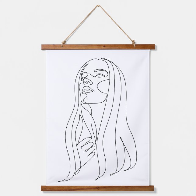 Tapiz Con Marco De Madera Elegancia en simplicidad (Anverso)