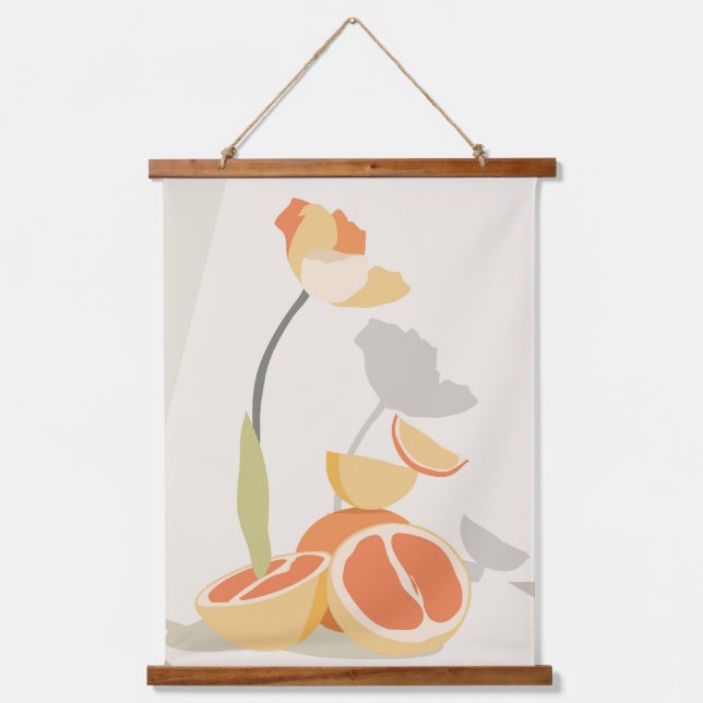 Tapiz Con Marco De Madera Elegancia monocroma (Anverso)