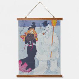 Tapiz Con Marco De Madera Elegancia victoriana se encuentra con el hombre de