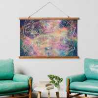 Elegante dorado Mandala color de agua nebulosa