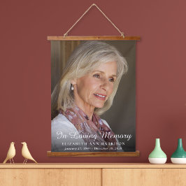 Tapiz Con Marco De Madera Elegante foto de recuerdo de escritura blanca supe