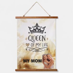 Tapiz Con Marco De Madera Elegante Reina de mi Vida - Mi Mamá
