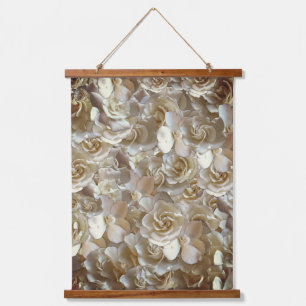 Tapiz Con Marco De Madera Elegante Rosa floral Petal