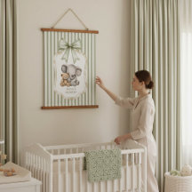 Elephant and Teddy Bear Nursery Decor