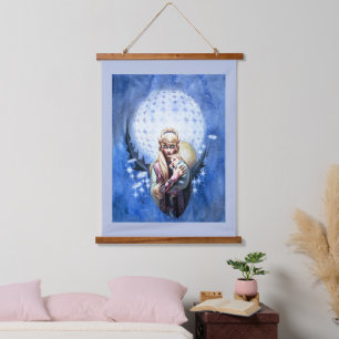 Tapiz Con Marco De Madera Elf Madonna
