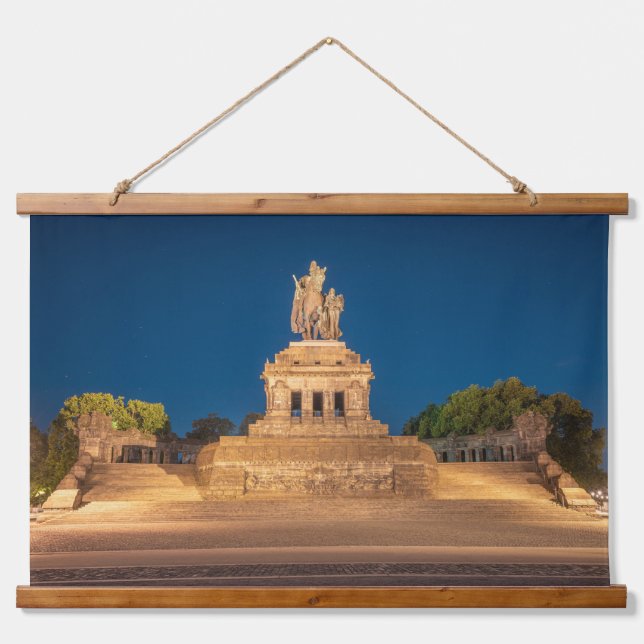 Tapiz Con Marco De Madera Emperador William Koblenz (Anverso )
