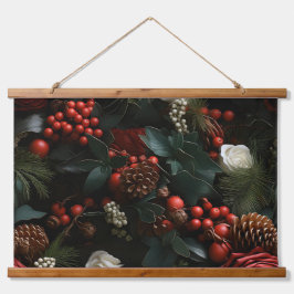 Tapiz Con Marco De Madera Encanto de vacaciones nocturnas Botánico