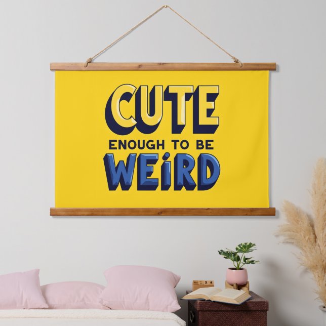 Tapiz Con Marco De Madera ¡Encanto Quirky, Flor Artística! (Dormitorio)