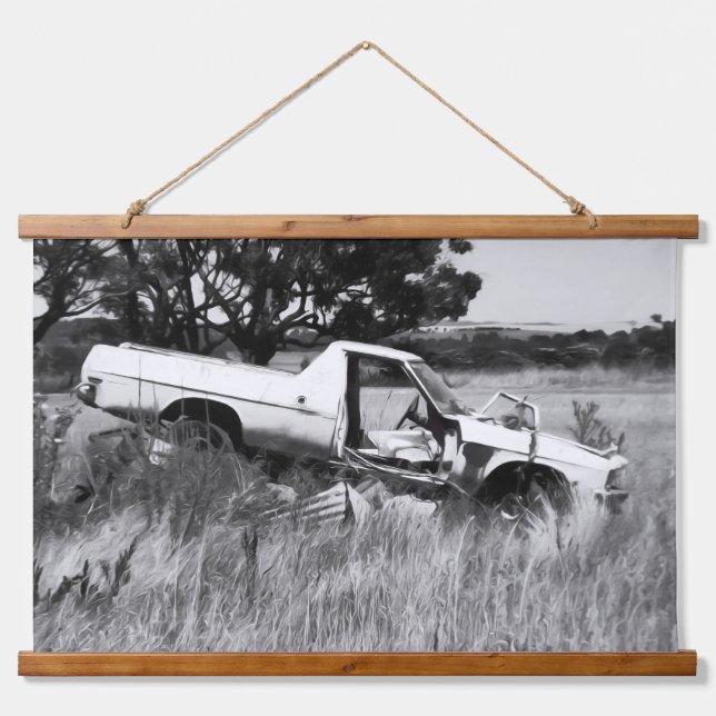 Tapiz Con Marco De Madera End of the Journey  (Anverso )