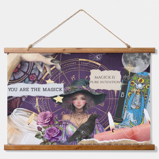 Tapiz Con Marco De Madera Eres el Magick (Anverso )