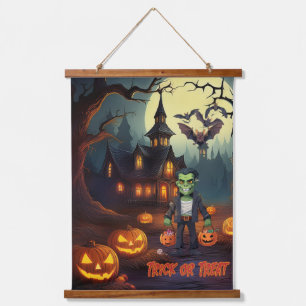 Tapiz Con Marco De Madera Erie Halloween