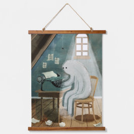 Tapiz Con Marco De Madera Escritor fantasma