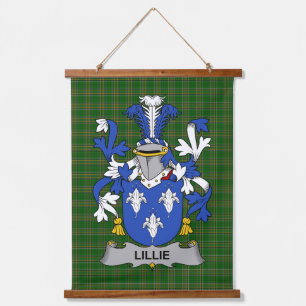 Tapiz Con Marco De Madera Escudo de Armas de la familia Lillie o MacLilly ir