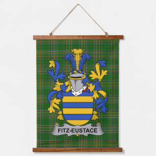 Tapiz Con Marco De Madera Escudo de armas Fitz-Eustace de Irlanda