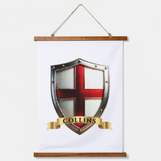 Tapiz Con Marco De Madera Escudo de Inglaterra para Collins
