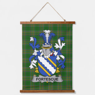 Tapiz Con Marco De Madera Escudo irlandés de armas de escudo familiar
